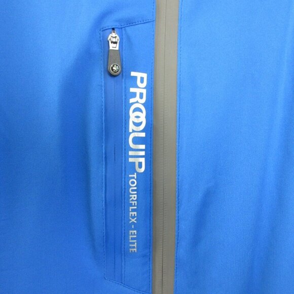 ProQuip Tourflex Elite Men's Golf Jacket Top XL Blue Breathable Waterproof 464 - Picture 4 of 10
